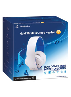 Гарнитура Gold Wireless Stereo Headset White (PS3)